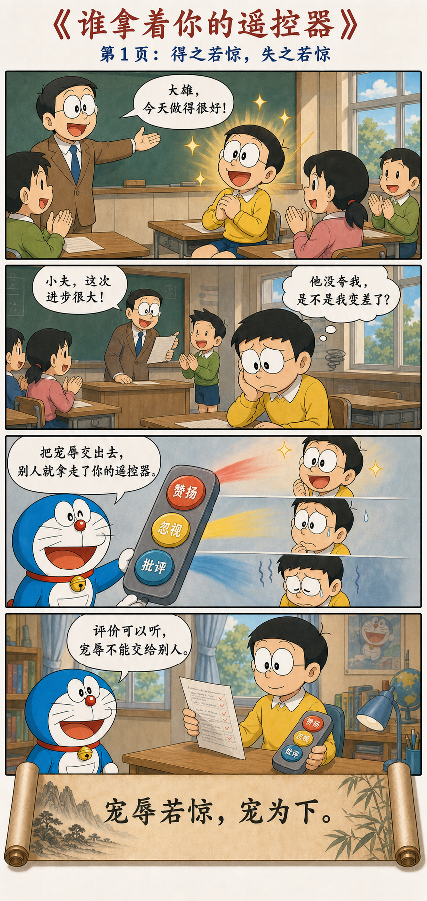 第十三章漫画预览：不把决定自己宠辱的权力交给别人