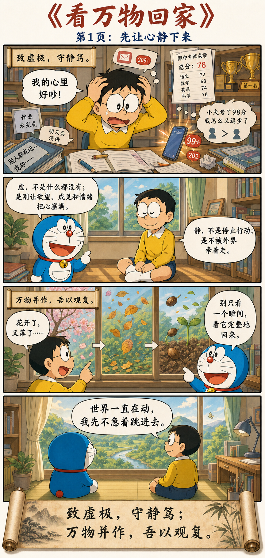 第十六章漫画预览：守静、观复与知常