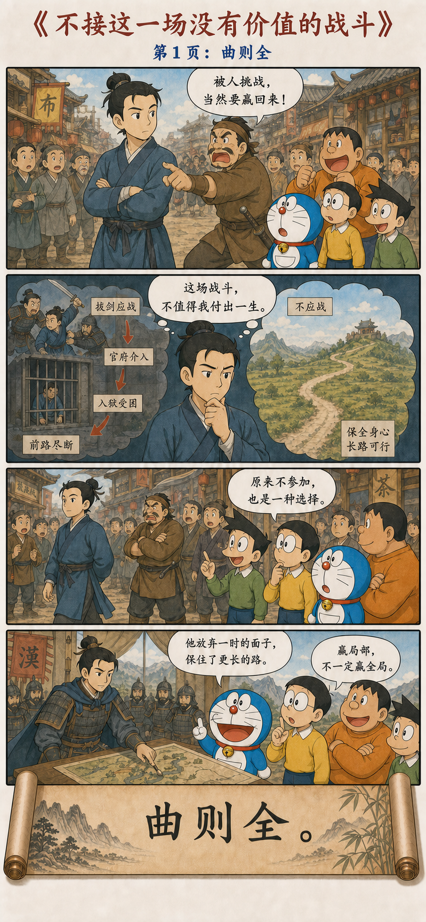 第二十二章漫画预览：韩信拒绝低价值的战斗