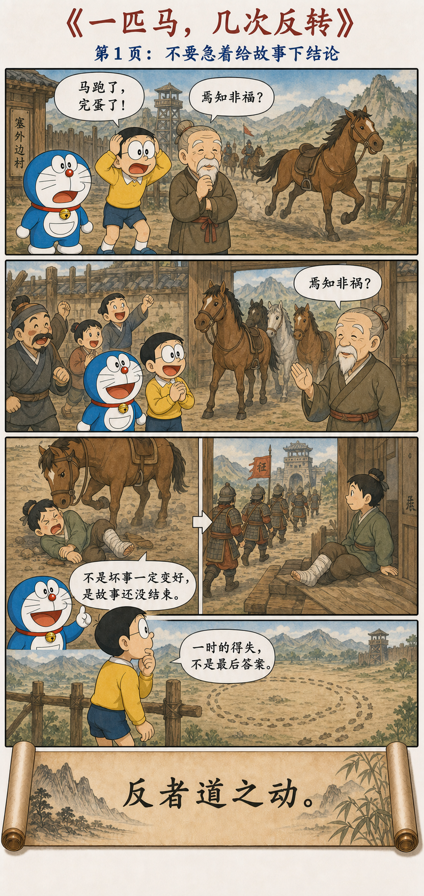 第四十章漫画预览：塞翁失马与反者道之动