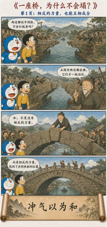 第四十二章漫画预览：石拱桥与冲气以为和