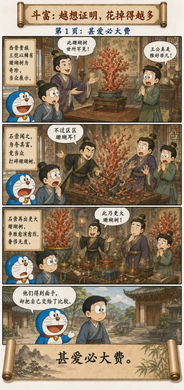 第四十四章漫画预览：石崇王恺斗富与甚爱必大费