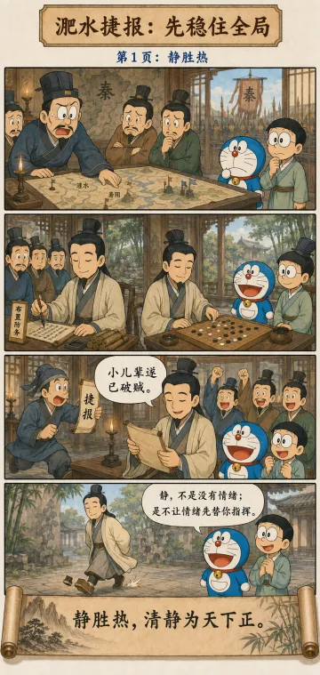 第四十五章漫画预览：谢安围棋待淝水捷报