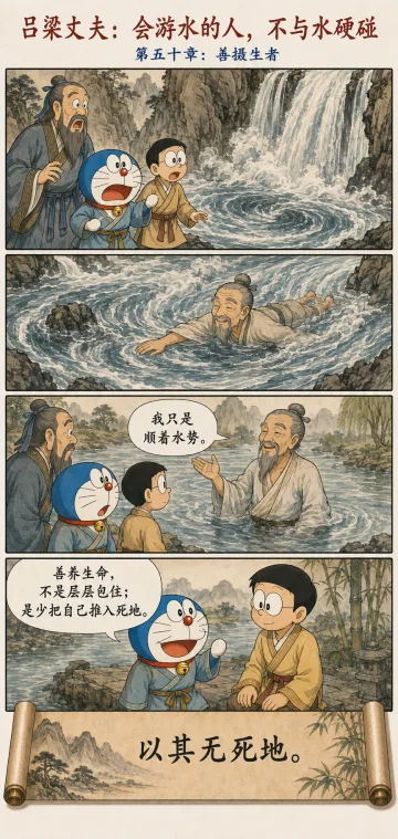 第五十章漫画预览：吕梁丈夫顺水而游