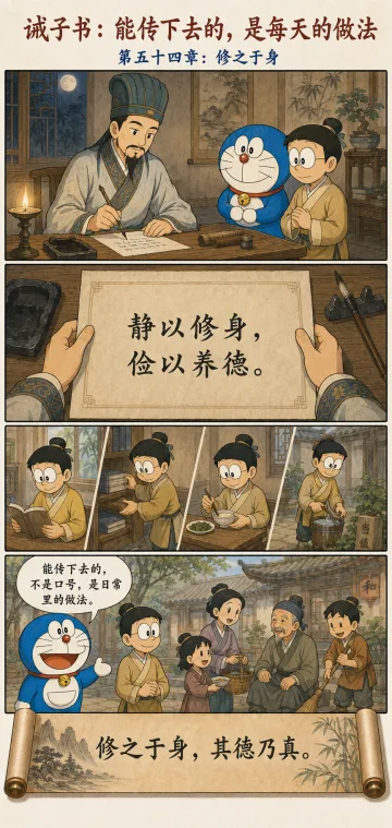 第五十四章漫画预览：诸葛亮诫子书