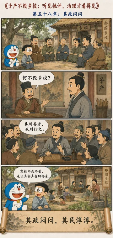 第五十八章漫画预览：子产不毁乡校