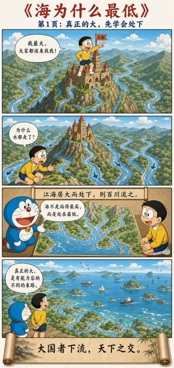 第六十一章漫画预览：江海处下、大者宜为下与王霸之辨