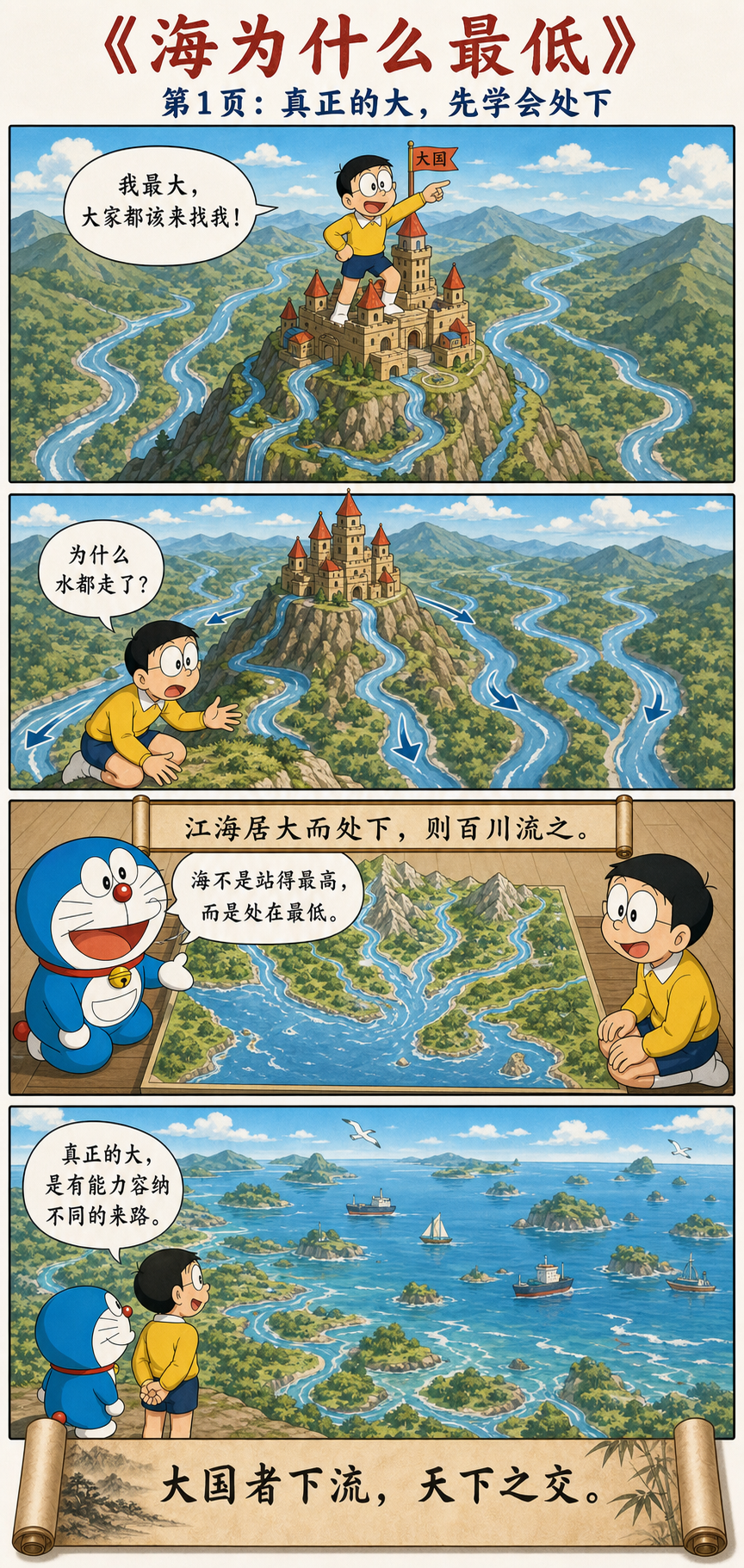 第六十一章漫画预览：江海处下、大者宜为下与王霸之辨