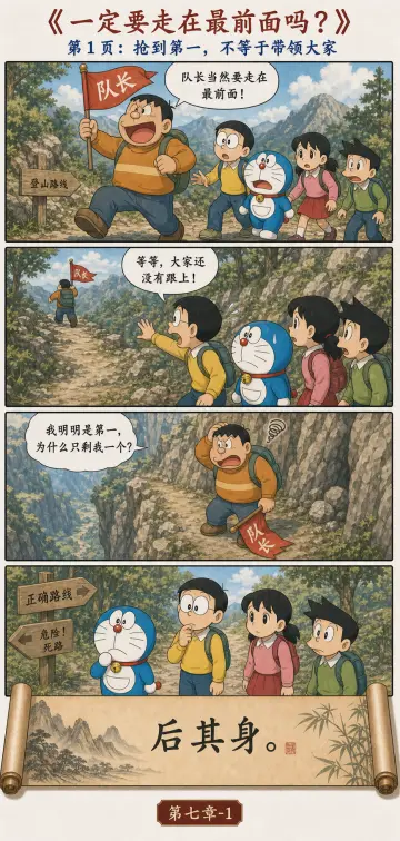 第七章漫画预览：山路撤离中走在最后的领路者